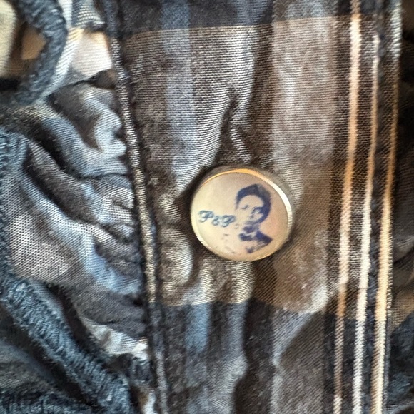 Packers & Pioneers Superieur Vintage Blue Plaid Shirt Dress/ Size Medium - Picture 4 of 8